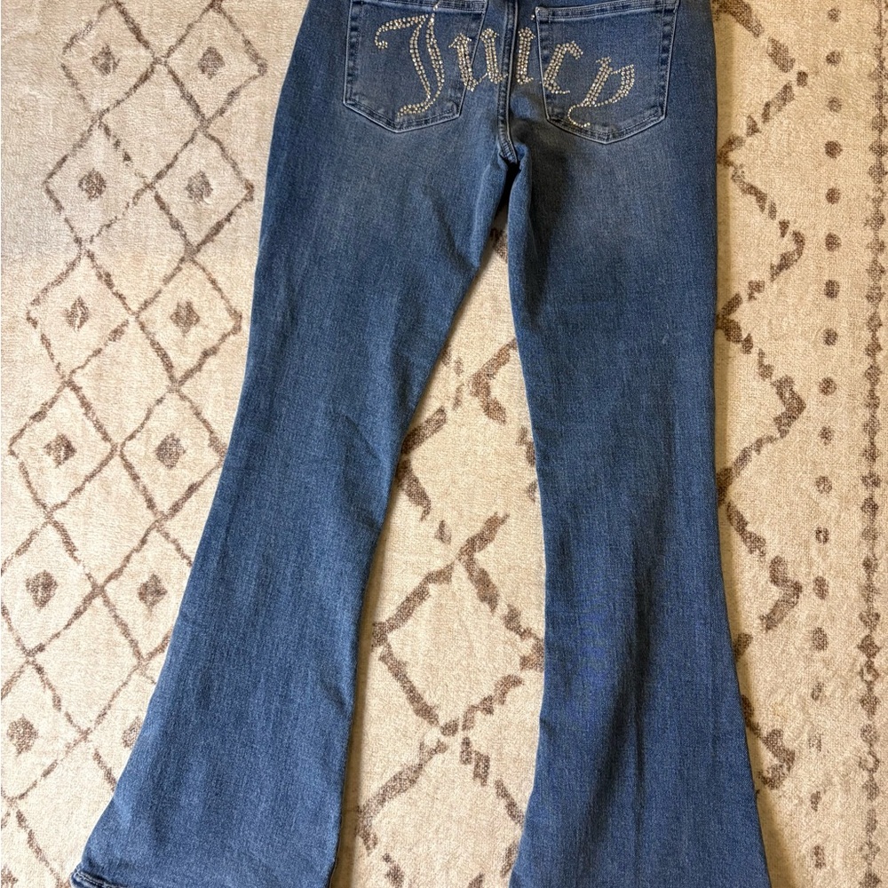 Juicy Couture Lunita Flare Jeans Size 7/28 - Picture 2 of 11